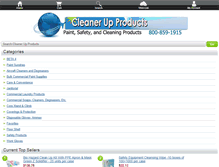 Tablet Screenshot of cleanerupproducts.com